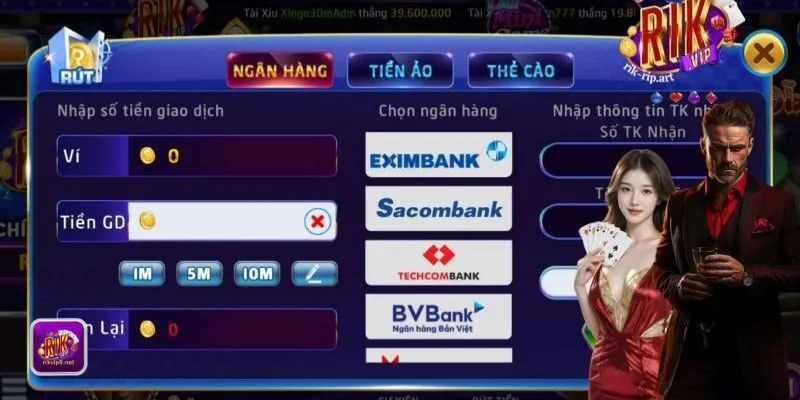 Cách rút tiền tại Rikvip qua ngân hàng Cách rút tiền tại Rikvip qua ngân hàng