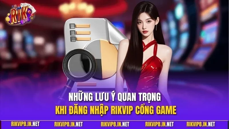 Những lưu ý quan trọng khi đăng nhập RIKVIP cổng game
